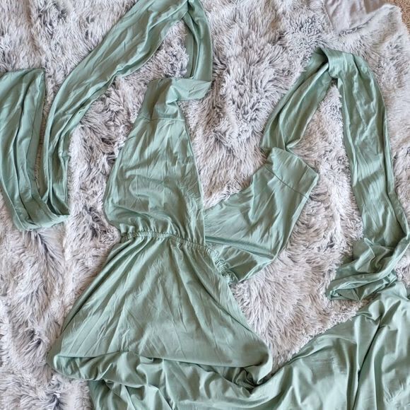 Seafoam Green Infinity Maxi Dress SzM‎ - Picture 12 of 12